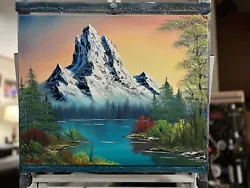 Buy Original Oil Painting 16x20  “Tranquil Morning” Art/Landscape (Bob Ross Style) • 82.94£