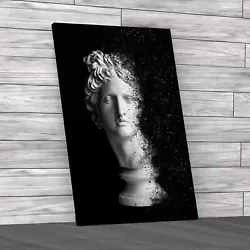 Buy Sculpture Face Black White Canvas Print Large Picture Wall Art • 14.95£