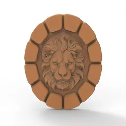 Buy STL File For CNC Router Engraving 3D Printer Laser Digital Lion Head Sculpture • 2.32£