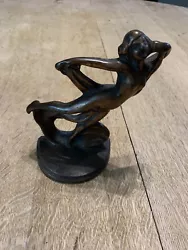 Buy Antique Art Deco Dancer Metal Statue • 25.16£