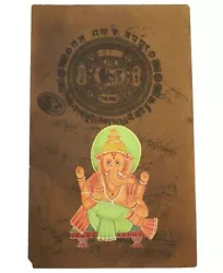 Buy Indian Miniature Art Watercolor Handmade God Ganesha Paintings Home & Wall Decor • 16.21£