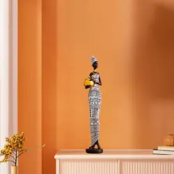 Buy Women Statue Modern African Figurine For Restaurant Book Shelf Bedside • 24.85£