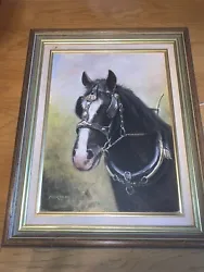 Buy Shire Elegance Horse Original 0il Painting By Colin Courtice Beautiful • 12.99£