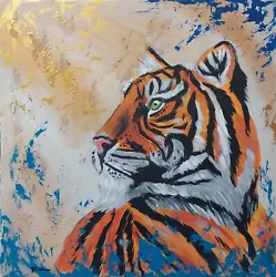 Buy New Original Tiger Beautiful Painting  Textured / Handpainted / Large /  Canvas • 59.99£