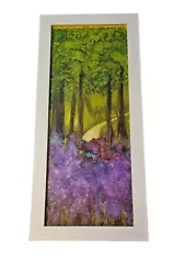 Buy Painting On Canvas Original By Val Robinson Forest Scene, Framed, Artwork Decor • 24.99£