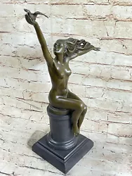 Buy Signed Gennarelli Nude Female Bronze Sculpture Masterpiece Figurine Figure • 139.32£