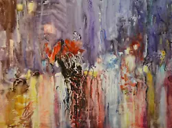 Buy JAY JACK JUNG (1955) Original Abstract  Expressionism Cityscape Painting • 336.17£