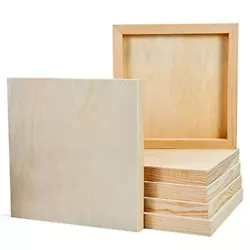 Buy JeogYong 6 Pcs Wooden Canvas Wood Panel Unfinished Wood Cradled Painting Boards • 18.99£