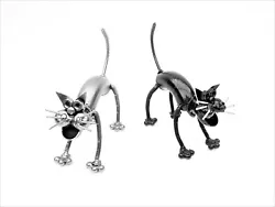 Buy Cat Handmade Recycled Sculpture Model Figure Metal Art Productions • 24.99£