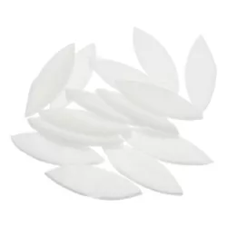 Buy 50g Stained Glass Mosaic Big Leaf White Glass Mosaic Tiles Bulk • 7.59£