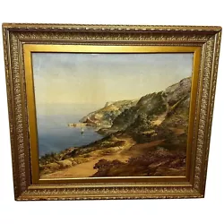 Buy Watercolour Coastal Landscape Babbacombe Beach Devon By Samuel Edward Kelly • 4,000£
