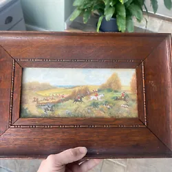 Buy Antique Hunting Horse And Hounds Painting - B • 9.99£