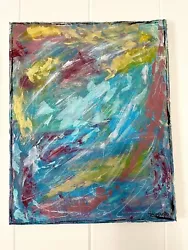 Buy Original Abstract Acrylic Art Painting 16”x20   Canvas • 21.01£