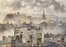 Buy Edinburgh City View -  A Watercolour  Landscape Painting By P.Baxter • 30£