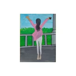 Buy ACEO Original Painting Watercolor Art Beautiful Girl  • 3.64£