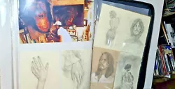 Buy Entire MARIO MENDOZA A3 Portfolio Drawing Sketches Studies Fine Art Bundle Lot • 1,500£