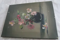 Buy Signed Vintage Oil Painting Of Flowers On Winton Canvas - Mary Dipnall June 1978 • 44.95£