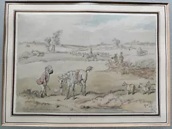 Buy Hablot Knight Brown 1815-1882 'phiz' Original Watercolour Hunting Scene Signed • 9.99£