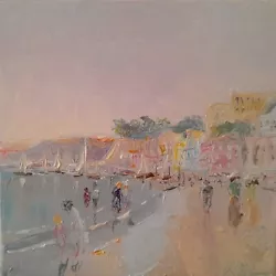 Buy Original Painting-oil  Canvas-italy-sorrento-Naples-holiday-sea • 40£