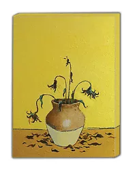 Buy Sunflowers Banksy Painting SINGLE CANVAS WALL ART Picture Print - Various Sizes • 12.99£