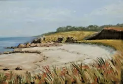 Buy 2001 Pastels Painting. Coastal Scene. Signed • 31.28£