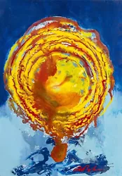 Buy Dominic Pangborn Spiraling Into Space Signed Unique Acrylic Painting On Board • 944.99£