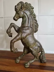 Buy Lovely Bronze Rearing Horse Figure Ornament Chinese Sculpture • 20£