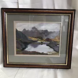 Buy BEAUTIFUL Pastel Painting By Jean Smith, Lake District Longmont & Langdale Pike • 24.95£