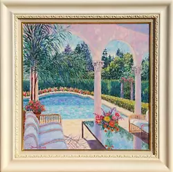 Buy Diane Monet, Spring By The Pool, Oil On Canvas, Signed • 2,869.20£