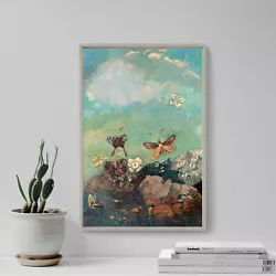 Buy Odilon Redon - Butterflies (1910) - Painting Photo Poster Print Art Gift • 69.50£