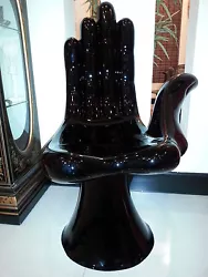 Buy Mexican Pedro Friedeberg Black Fiberglass  Hand Chair Pedestal Base • 9,056.19£