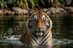 Buy Digital Image Picture Photo Pic Wallpaper Background Tiger Water Cat • 1.22£
