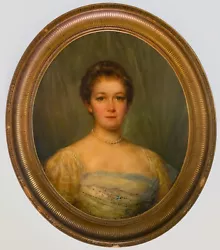 Buy Fine Portrait Of A Young Lady - Antique Oil On Canvas Painting - 19th Century • 0.99£