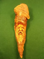 Buy #5 Of 5, UNIQUE HANDCARVED DRIFTWOOD FOLK ART:  JOLLY OLD MAN'S FACE; (S POWERS) • 35.14£