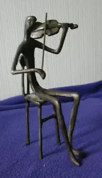 Buy Bronze Sculpture Of Violinist By Bernard Kim Signed Kim B Approx 9  High • 100£