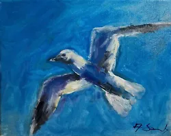 Buy Bird Landscape Original Oil Painting Impressionist COA Hjk05 • 25.22£