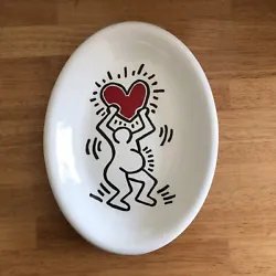 Buy Keith Haring Pregnancy Inspired Ceramic Hand Painted Platter, Plate 12”x9” • 17.36£
