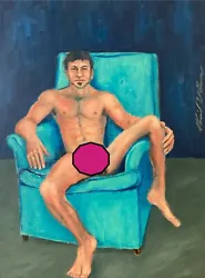 Buy Original Gay Male Interest Art Oil Painting By Daniel W Green Portrait Man Nude • 237.67£