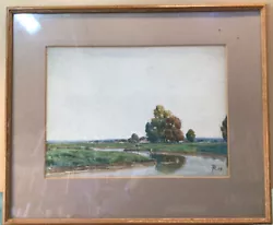 Buy Initialed R H 1929 Scottish Framed Watercolour Painting • 185.83£