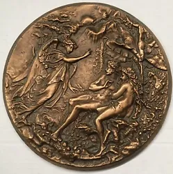 Buy Milton Shield, Archangel Raphael, Adam, Eve In The Garden Of Eden Bronze Plaque • 78.75£