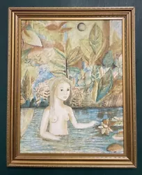 Buy Original Mid Century Modernist Figurative Nude Watercolour Painting • 0.99£
