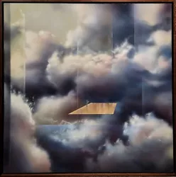 Buy Don Warren - Playing The Trumpet In The Clouds -Surrealist Oil Painting Surreal • 2,940.18£