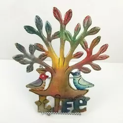 Buy Metal Wall Art Tree Of Life Sculpture Marc Henry Signed Birds Life Spellout  • 29.71£