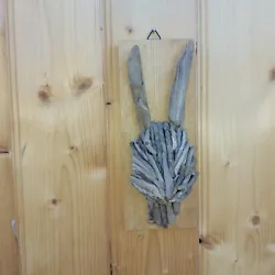 Buy Ooak Handmade Driftwood Rabbit Sculpture Plaque.  • 20£