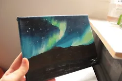 Buy Landscape Aurora Lights Oil Painting-small Size - Unframed Rolled Canvas • 25£