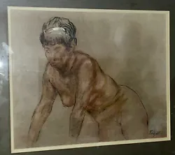 Buy Harold Riley Original Art - Nude Pastel (1969) • 1,199£
