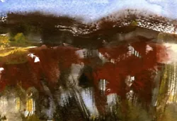 Buy ELIZABETHA FOX FINE ART, POSTCARD FROM TODAY, Watercolour Landscape, Faint Path • 15£