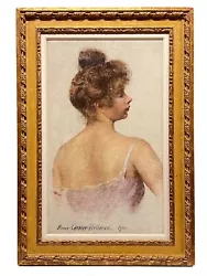 Buy Pierre Carrier-Belleuse La Danseuse Ballet Dancer Portrait In Pastel Dated 1900 • 6,260.58£