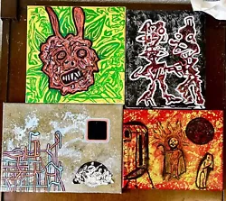 Buy Small Paintings Outsider Art Mike Kelly Lowbrow Mixed Media Canvas Detroit Weird • 20.72£