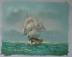 Buy Hand Painted In Oils On Quality Thick Art Canvas Is This Stunning Maritime Scene • 10£